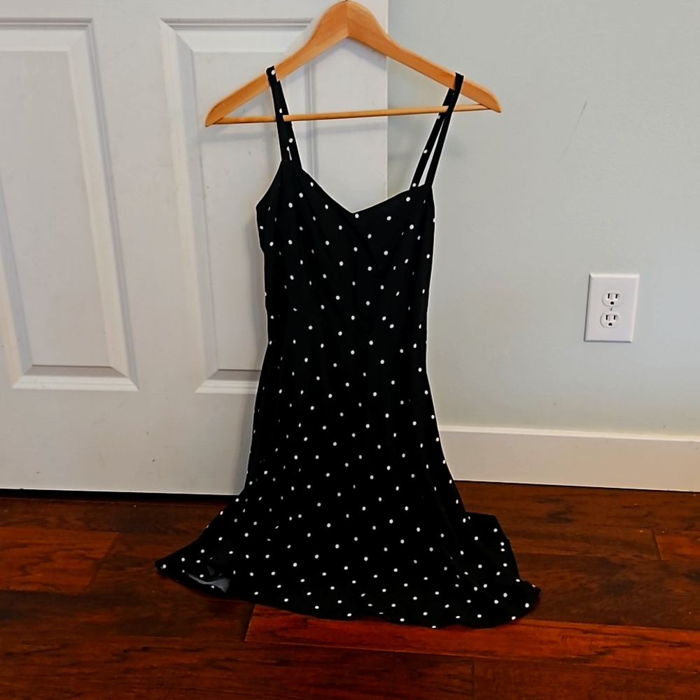 Old Navy Black and White Polka Dot Dress new with tags